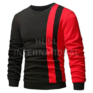 Sweat-shirt pour homme à la mode, fabrication sur mesure OEM, sweat-shirt uni en coton et polyester pour homme, à manches longues, sweat-shirt pour homme - Product Image 1