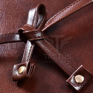 Heavy Duty Thick Fabric Barber <b>Aprons</b> Durable Material <b>Leather</b> Made Hair Cutting Barber <b>Aprons</b> For Unisex - Product Image 3