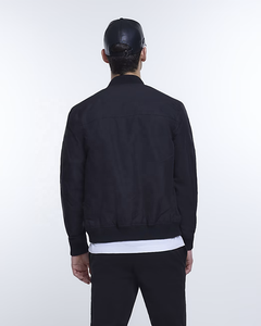 Chaqueta de bombardero con cremallera personalizable de alta calidad para hombre nueva chaqueta de invierno negra de servicio OEM de moda - Product Image 3