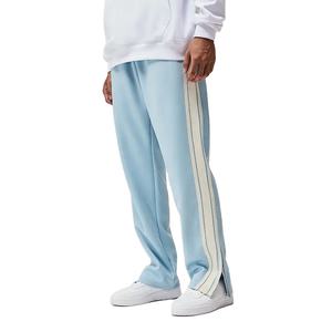 Pantalon de survêtement tendance avec poches, rayures latérales en coton, coupe large, pour homme - Product Image 1