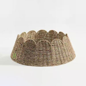 Collier d'arbre détachable en jacinthe d'eau fait à la main en osier naturel jupe d'arbre de Noël pour la décoration de la maison avec quantité minimale de commande bas du Vietnam - Product Image 6