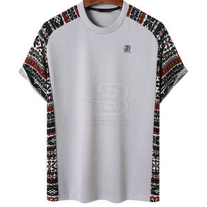 Camisetas de moda profesional para hombres Mejor calidad Logotipo personalizado Más vendidos 100% Algodón Venta al por mayor Puff Printing - Product Image 1