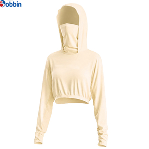 Oferta Caliente de Ropa Urbana: Sudadera con Capucha Bordada para Mujer, Estilo Crop Top, Protección Solar Cómoda, Hecha a Medida, Alta Calidad, Verano - Product Image 6