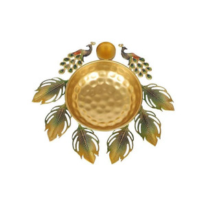 Urli Bowl with Diya Illuminate Your <b>Space</b> with Warmth and Culture Urli Bowl with Diya a Traditional Touch for Your Sacred <b>Space</b> - Product Image 2