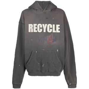 Sudaderas con Capucha Extra Grandes para Hombre, Estilo Desgastado, Decoloración al Sol, 100% Algodón, Felpa, Personalizadas, Vintage - Product Image 6