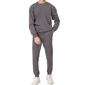 High Quality Made Men's <b>Sweat</b> Suits <b>Top</b> Selling Solid Pattern Durable Lightweight Breathable Material Made Sweatsuits - Product Image 6