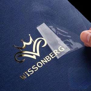 Autocollant imprimé 3D or argent letterpress autocollant nom LOGO emballage personnalisé par Hira Print Solutions - Product Image 1