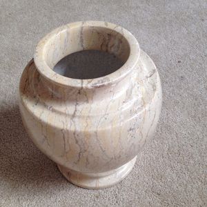 Vase sphérique en marbre moderne artisanal, pierre beige solide, décoration de luxe pour la maison, salle à manger, salon, cuisine, exportateur en gros - Product Image 4