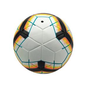 Ballon de football de taille officielle 5, en cuir PU léger et durable, de haute qualité, fournisseur direct d'usine, cousu à la machine, logo personnalisé - Product Image 1