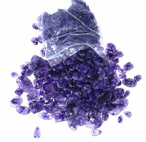 อเมทิสต์สีม่วงธรรมชาติ Cabochon อัญมณีหลวมคุณภาพสูง 100% อเมทิสต์สีม่วงธรรมชาติเรียบแบนกลับอัญมณีหลวม - Product Image 6