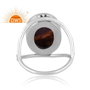 Nuevo diseño oxidado plata esterlina Natural Birdeye Jasper piedra preciosa declaración anillo joyería para mujer regalo para ella - Product Image 4