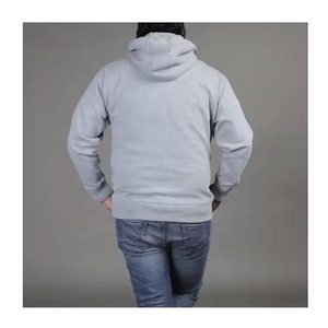 Sweat à capuche zippé personnalisé de haute qualité Double couche épaule tombante poids lourd surdimensionné sweats à capuche zippés coton polaire à capuche - Product Image 2