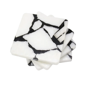 Sous-verres en marbre résistant à la chaleur, vente chaude 2023, nouveau design décoratif, sous-verres pour tasses à thé avec support à prix abordable - Product Image 4