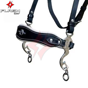 Bride Hackamore anatomique de haute qualité avec culotte de rembourrage souple Hackamore en acier inoxydable avec embout de bâillon hollandais et argent allemand - Product Image 6
