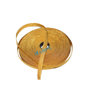 Vente en gros de dentelle tressée en or Feuilles de chêne Tresses françaises uniformes OEM 2mm à 50mm Feuille de chêne personnalisée Tresse en mylar en or Dentelle Textile Craft - Product Image 1