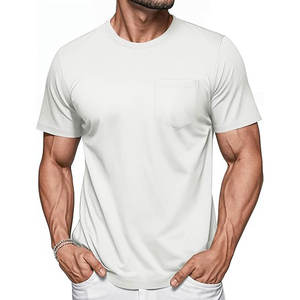Camiseta Lisa 100% Algodón para Hombre, Talla Grande, Corte Corto, Ajuste Holgado, Directo de Fábrica - Product Image 3