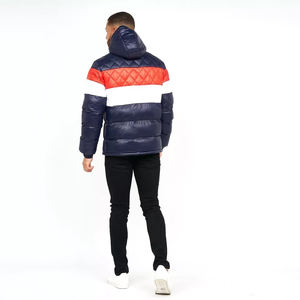 Chaquetas Acolchadas de Lona con Capucha para Hombre, Logotipo Personalizado al por Mayor, Ropa de Abrigo Transpirable para Invierno, Estilo Burbuja con Color Frontal - Product Image 5