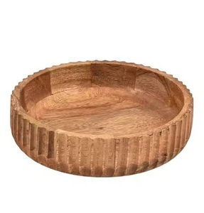 Custom wooden serving <b>bowls</b> <b>heart</b> <b>shaped</b>, natural wood, ideal for weddings, events, and promotional gifts - Product Image 3