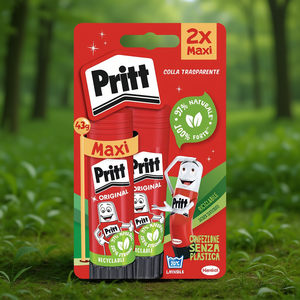 Pritt Cold <b>Glue</b> Sticks Set 2x43g (86g) Original Bianco Clear Drying Medium Viscosity <b>Model</b> 0927091 - Product Image 3