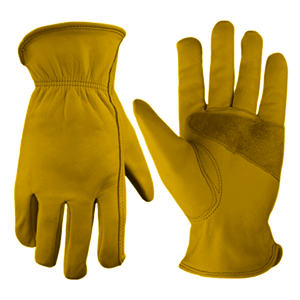 Gants en cuir grainé renforcé JNM SAFETY - Antistatiques, résistants à la chaleur, antidérapants, durables, avec serrage élastique pour usage industriel - Product Image 5