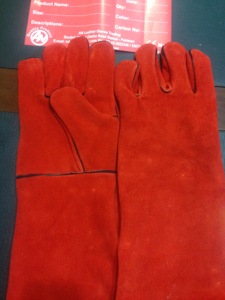 Guantes de soldadura de cuero de uso general para uso seguro - Product Image 4