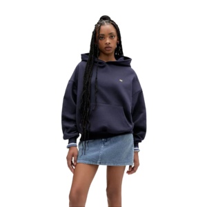 Sudaderas con Capucha de Forro Polar 100% Algodón con Cuello Alto para Invierno, Personalizadas, al por Mayor, MOQ Bajo, Sudaderas con Capucha Modernas y Elegantes para Mujer - Product Image 1