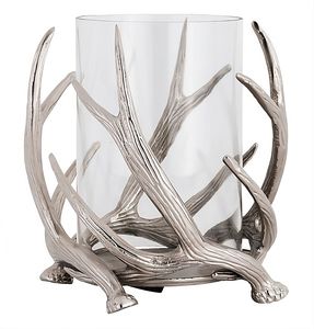 Bougeoir en métal nickelé de haute qualité à la main en verre tasse branche d'arbre conception Unique éclairage décoratif décoration de la maison - Product Image 1