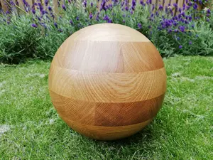 ลูกบอลไม้ธรรมชาติขนาดใหญ่สำหรับงานฝีมือ DIY ลูกบอลไม้ยังไม่เสร็จสำหรับโครงการศิลปะของตกแต่งบ้าน - Product Image 3