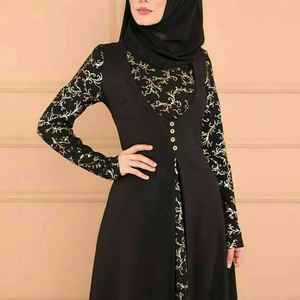 2024 Lightweight Long Sleeve Women Abaya Customized Design Best Selling Plus Size Merino <b>Wool</b> Fabric for Adults - Product Image 1