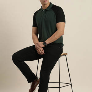 Camiseta Jersey para Hombre, Estilo Urbano, Secado Rápido, Personalizable, Cuello Alto con Botones Frontales, Diseño Liso, Superventas - Product Image 3