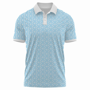 Camiseta de Golf de Poliéster Jersey Sólido Antiarrugas al por Mayor para Hombre con Logotipo Personalizado por Transferencia Térmica - Product Image 4