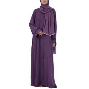 Nouvelle arrivée Abaya de style arabe de Dubaï Robe musulmane à manches longues pour femmes en taille adulte Abaya personnalisée - Product Image 1