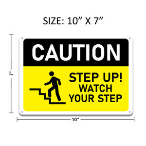 Pegatina Moderna de Advertencia de Seguridad, Señal de Precaución para el Tráfico de Peatones, Rectángulo de Aluminio Resistente a la Decoloración, 10x7 - Product Image 2