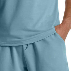 2025 nuevo estilo 100% algodón francés Terry chándales ropa de calle de secado rápido 2 uds chándales para hombres chándal de hip-hop de gran tamaño - Product Image 3