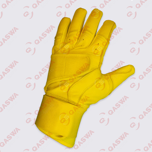 Guantes de bateo de puño largo rosa y morado de cuero suave más duraderos de la más alta calidad para béisbol - Product Image 4