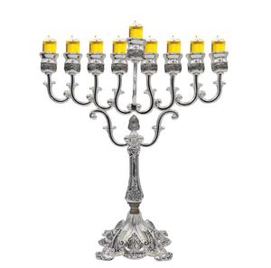Top Selling Jewish Decorative Metal Antique Menorah Handmade Jewish Menorah Candle Holders Religions <b>Candelabra</b> - Product Image 3
