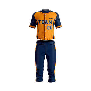 Uniforme de Béisbol Transpirable de Color Personalizado, Calidad Premium, Cantidad al por Mayor, MOQ Bajo, con Logotipo Personalizado para Ropa Deportiva - Product Image 1