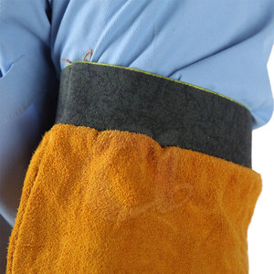 Mangas de brazo de soldadura de alto grado Mangas de soldadura de cuero cómodas Mangas de soldadura de precio barato - Product Image 5