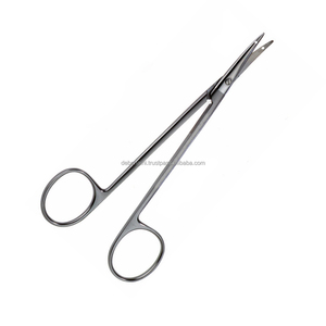 Ciseaux à suture de 120 mm, courbés, en acier inoxydable de qualité chirurgicale, instrument chirurgical manuel, certifié CCC, OEM disponible - Product Image 1