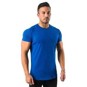 100% Cotton Jersey O-Neck Short Sleeve Casual <b>Blank</b> Top Solid Pattern 260 Grams Fabric <b>Weight</b> Digital Printing Breathable - Product Image 6