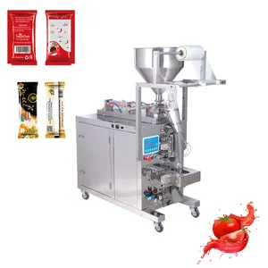 Máquina de llenado de pasta vertical máquina de embalaje automática para llenar champú de pasta de ketchup