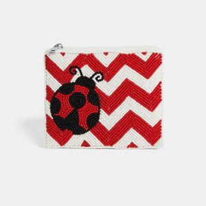 Custom-made beaded coin <b>pouch</b> with intricate seed bead embroidery <b>work</b> Wholesale beaded coin purses with intricate handmade - Product Image 3