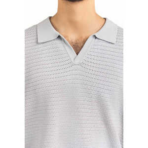 Polo Coupe Classique MN-PSH-SS26-504 en Tissu Tricoté de Haute Qualité Respirant Anti-Plis Brodé à Motif Foncé Coupe Ajustée - Product Image 1