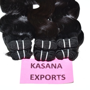 Extensiones de Cabello Humano Virgen Remy Indio Natural Negro, Tejido Doble a Máquina, 100 Gramos, para Mujer - Product Image 2