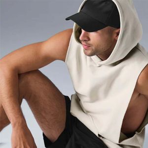 Sweat à capuche sans manches pour homme, léger et respirant, pour le fitness, la musculation et la course, parfait pour l'entraînement. - Product Image 4