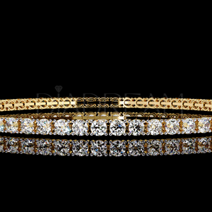 Bracelet à breloques rond en moissanite plaqué or argent 925 personnalisé pour femme, bijoux fins élégants, idéal pour les fêtes et les cadeaux - Product Image 4