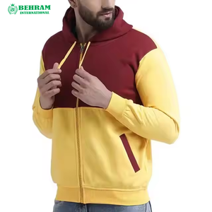 Sweat-shirts à fermeture éclair personnalisés unisexes, 100% coton, respirants, séchage rapide, coupe ample, poids lourd 350 g/m², haute qualité - Product Image 4