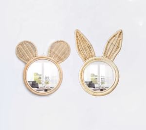 Miroir mural mignon Animaux Lapin Lapinette Forme de miroir Chambre d'enfant Décoration de Noël Décoration de la maison Prix du fabricant - Product Image 6