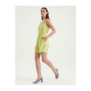 Very Colorful Viscose Women's Shorts <b>Elastic</b> Waist Double Pocket Tassel Detail Turkiye - Product Image 1