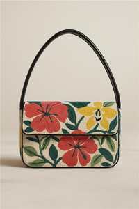 MS Handicraft Multicolor Glass Beaded <b>Bag</b> with Handle Handheld Casual Hand <b>Bag</b> Indian Handmade Customized Shape <b>Baguette</b> <b>Bag</b> - Product Image 3